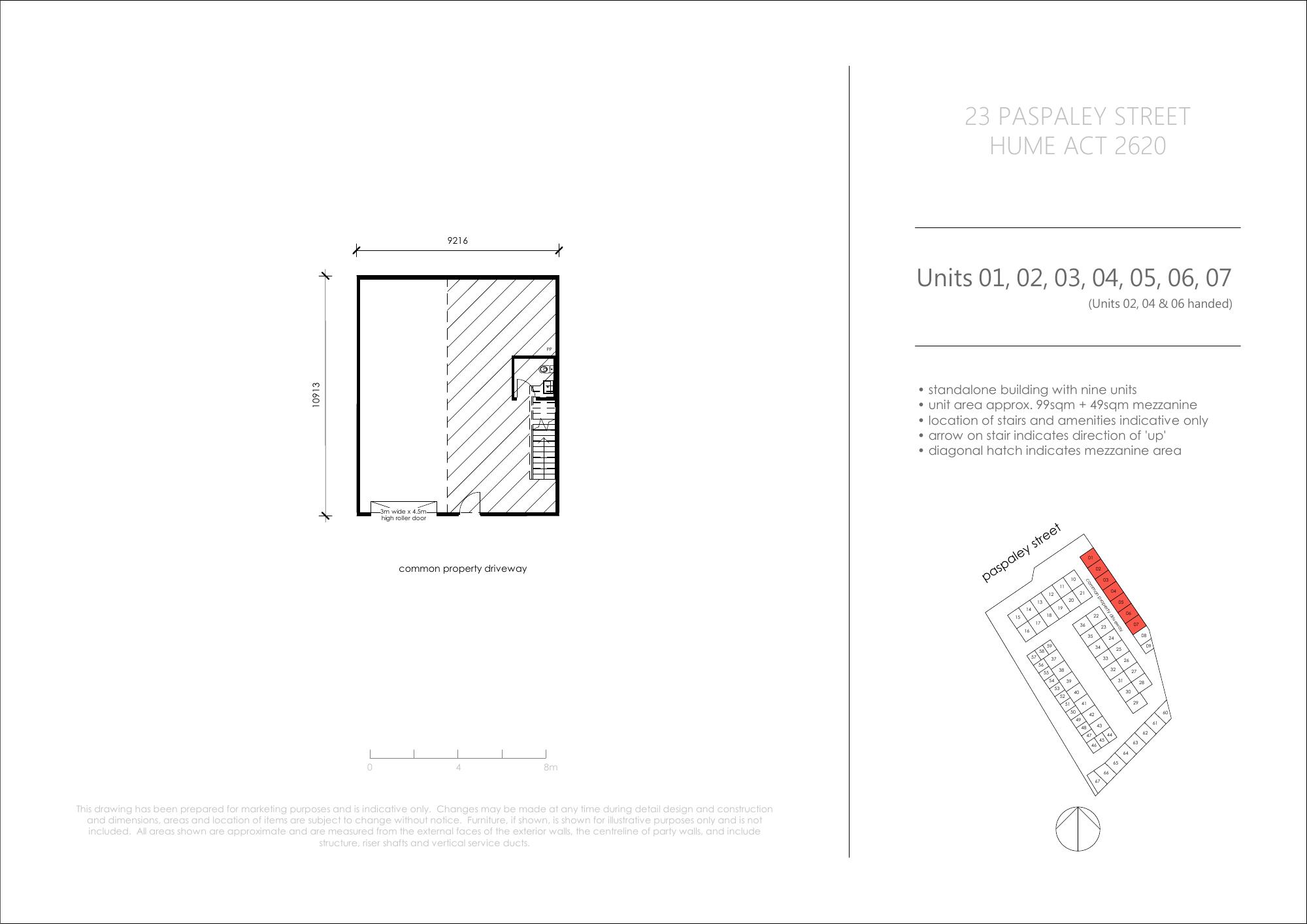 23 Paspaley Street | Industrial Warehouse Units for Sale, Hume — floor plan 1