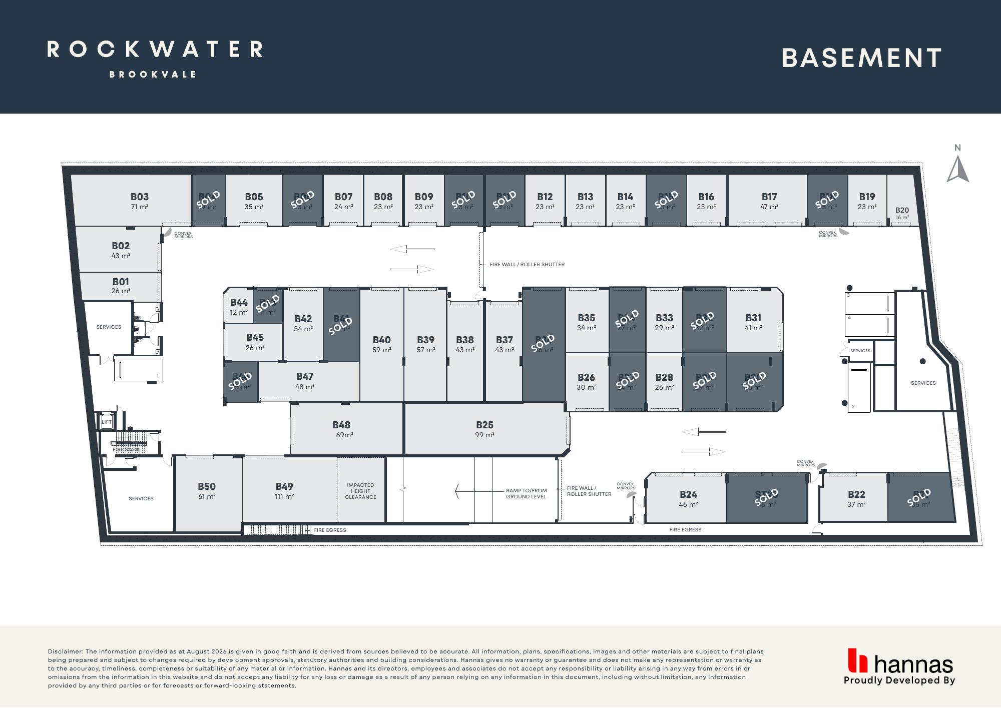 Rockwater | Storage Units for Sale in Brookvale — floor plan 1