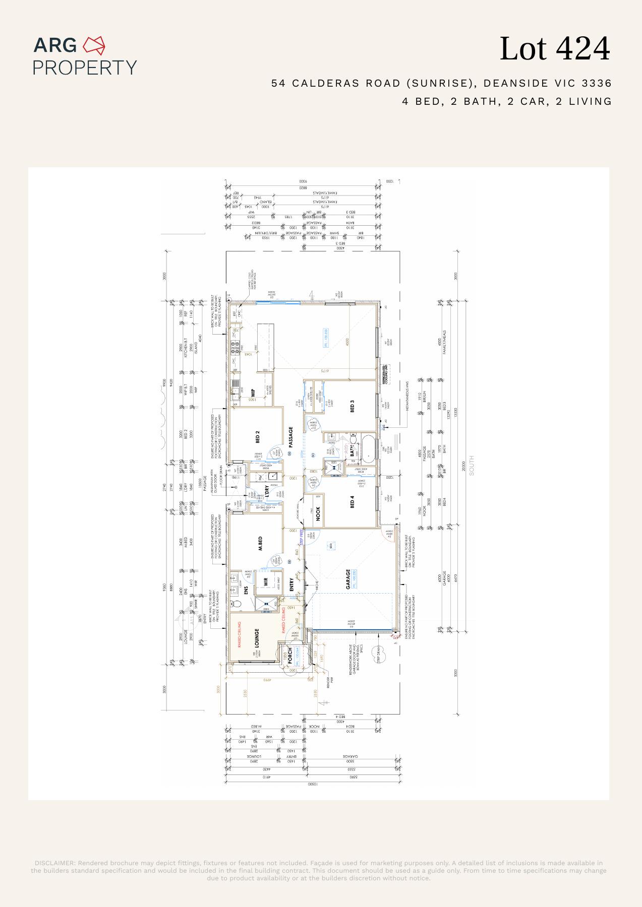 Sunrise | Four-bedroom homes at Sunrise, Deanside — floor plan 1